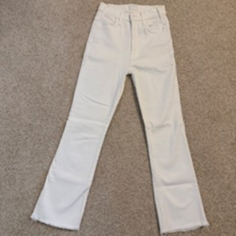 MOTHER white jeans, the Hustler, size 24